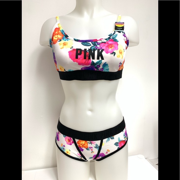 PINK Victoria's Secret Other - L/L Victoria’s Secret Pink Sports Bra & Panty Set